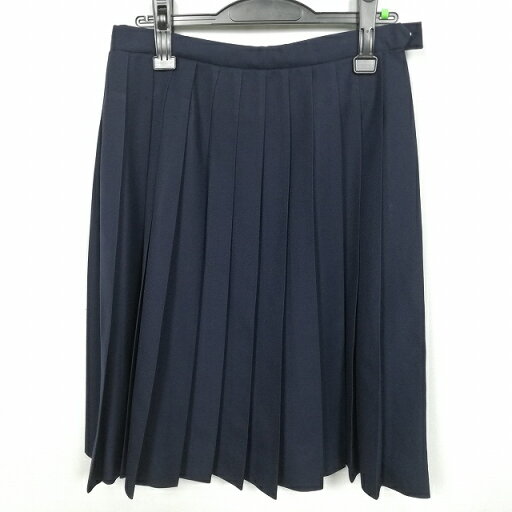 スクールスカート 冬物 w66-丈61 紺 中学 高校 プリーツ 学生服 制服 女子 中古 HK5310 スクールスカート 冬物 w66-丈61 紺 中学 高校 プリーツ 学生服 制服 女子 中古 HK5310