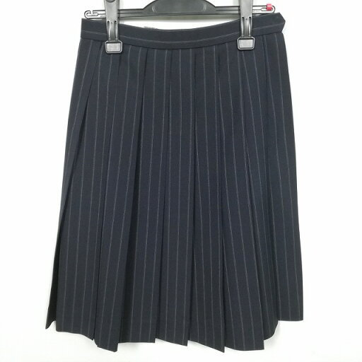 スクールスカート 夏物 w63-丈59 ストライプ 中学 高校 プリーツ 学生服 制服 女子 中古 HK5313 スクールスカート 夏物 w63-丈59 ストライプ 中学 高校 プリーツ 学生服 制服 女子 中古 HK5313