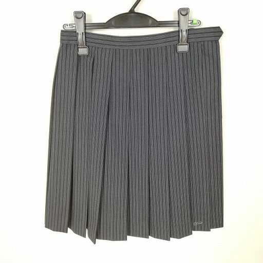 スクールスカート 夏物 w66-丈55 ストライプ 中学 高校 プリーツ 学生服 制服 女子 中古 HK5885 スクールスカート 夏物 w66-丈55 ストライプ 中学 高校 プリーツ 学生服 制服 女子 中古 HK5885