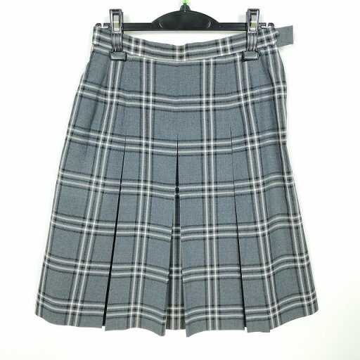 スクールスカート 夏物 w66-丈55 チェック 中学 高校 プリーツ 学生服 制服 女子 中古 HK7522 スクールスカート 夏物 w66-丈55 チェック 中学 高校 プリーツ 学生服 制服 女子 中古 HK7522