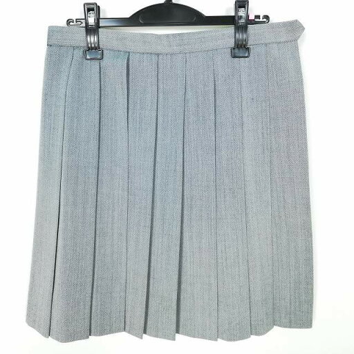 スクールスカート 大きいサイズ 夏物 w72-丈51 グレー 中学 高校 プリーツ 学生服 制服 女子 中古 HK7533 スクールスカート 大きいサイズ 夏物 w72-丈51 グレー 中学 高校 プリーツ 学生服 制服 女子 中古 HK7533
