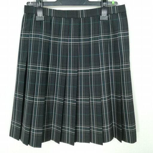 スクールスカート 夏物 w66-丈50 チェック 中学 高校 プリーツ 学生服 制服 女子 中古 HK7540 スクールスカート 夏物 w66-丈50 チェック 中学 高校 プリーツ 学生服 制服 女子 中古 HK7540