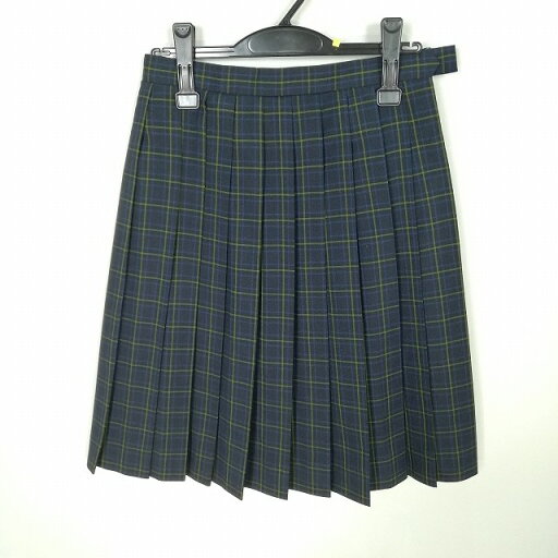 スクールスカート 夏物 w69-丈58 チェック 中学 高校 プリーツ 学生服 制服 女子 中古 HK0482 スクールスカート 夏物 w69-丈58 チェック 中学 高校 プリーツ 学生服 制服 女子 中古 HK0482