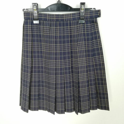 スクールスカート 夏物 w60-丈50 チェック 中学 高校 プリーツ 学生服 制服 女子 中古 HK0484 スクールスカート 夏物 w60-丈50 チェック 中学 高校 プリーツ 学生服 制服 女子 中古 HK0484