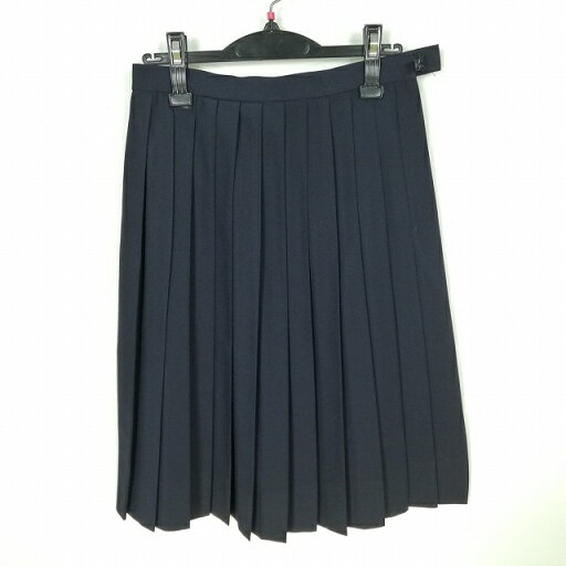 スクールスカート 夏物 w63-丈62 紺 中学 高校 プリーツ 学生服 制服 女子 中古 HK5246 スクールスカート 夏物 w63-丈62 紺 中学 高校 プリーツ 学生服 制服 女子 中古 HK5246