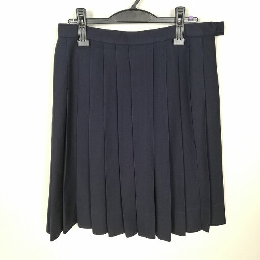 スクールスカート 大きいサイズ 冬物 w75-丈60 紺 中学 高校 プリーツ 学生服 制服 女子 中古 HK5942 スクールスカート 大きいサイズ 冬物 w75-丈60 紺 中学 高校 プリーツ 学生服 制服 女子 中古 HK5942
