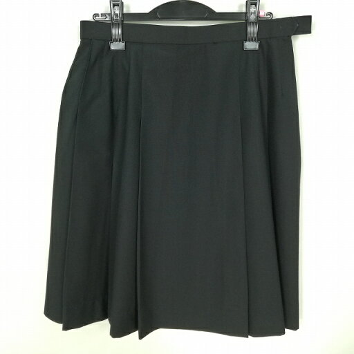 スクールスカート 大きいサイズ 夏物 w72-丈59 黒 中学 高校 プリーツ 学生服 制服 女子 中古 HK8668 スクールスカート 大きいサイズ 夏物 w72-丈59 黒 中学 高校 プリーツ 学生服 制服 女子 中古 HK8668