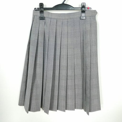 スクールスカート 夏物 w63-丈60 チェック 中学 高校 プリーツ 学生服 制服 女子 中古 HK9977 スクールスカート 夏物 w63-丈60 チェック 中学 高校 プリーツ 学生服 制服 女子 中古 HK9977
