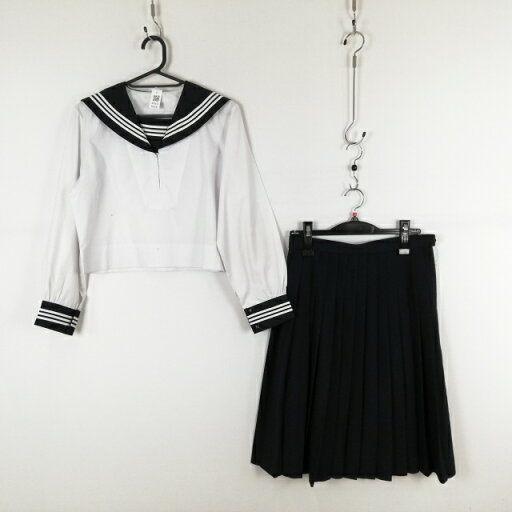 セーラー服 スカート 上下2点セット 中間服 白3本線 女子 学生服 中学 高校 白 制服 中古 ランクC NA5642 セーラー服 スカート 上下2点セット 中間服 白3本線 女子 学生服 中学 高校 白 制服 中古 ランクC NA5642
