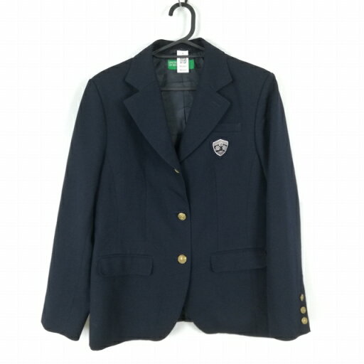 ブレザー 上着 大きいサイズ 冬物 女子 学生服 大阪四條畷学園高校 紺 制服 中古 ランクB NA6060 ブレザー 上着 大きいサイズ 冬物 女子 学生服 大阪四條畷学園高校 紺 制服 中古 ランクB NA6060