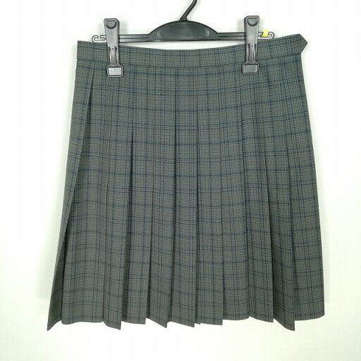 スクールスカート 夏物 w69-丈57 チェック 中学 高校 プリーツ 学生服 制服 女子 中古 HK7602 スクールスカート 夏物 w69-丈57 チェック 中学 高校 プリーツ 学生服 制服 女子 中古 HK7602