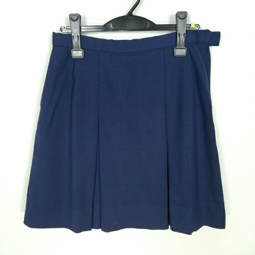 スクールスカート 冬物 w69-丈50 紺 中学 高校 プリーツ 学生服 制服 女子 中古 HK7630 スクールスカート 冬物 w69-丈50 紺 中学 高校 プリーツ 学生服 制服 女子 中古 HK7630