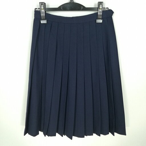 スクールスカート 冬物 w63-丈61 紺 中学 高校 プリーツ 学生服 制服 女子 中古 HK7658 スクールスカート 冬物 w63-丈61 紺 中学 高校 プリーツ 学生服 制服 女子 中古 HK7658
