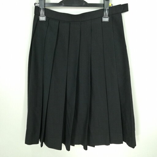 スクールスカート 冬物 w69-丈61 黒 中学 高校 プリーツ 学生服 制服 女子 中古 HK7672 スクールスカート 冬物 w69-丈61 黒 中学 高校 プリーツ 学生服 制服 女子 中古 HK7672