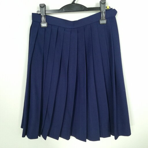 スクールスカート 冬物 w69-丈59 花紺 中学 高校 プリーツ 学生服 制服 女子 中古 HK7690 スクールスカート 冬物 w69-丈59 花紺 中学 高校 プリーツ 学生服 制服 女子 中古 HK7690