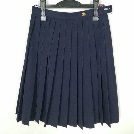 スクールスカート 冬物 w63-丈57 紺 中学 高校 プリーツ 学生服 制服 女子 中古 HK7710 スクールスカート 冬物 w63-丈57 紺 中学 高校 プリーツ 学生服 制服 女子 中古 HK7710
