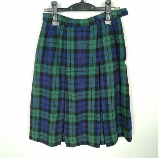 スクールスカート 冬物 w66-丈62 チェック 中学 高校 プリーツ 学生服 制服 女子 中古 HK9441 スクールスカート 冬物 w66-丈62 チェック 中学 高校 プリーツ 学生服 制服 女子 中古 HK9441