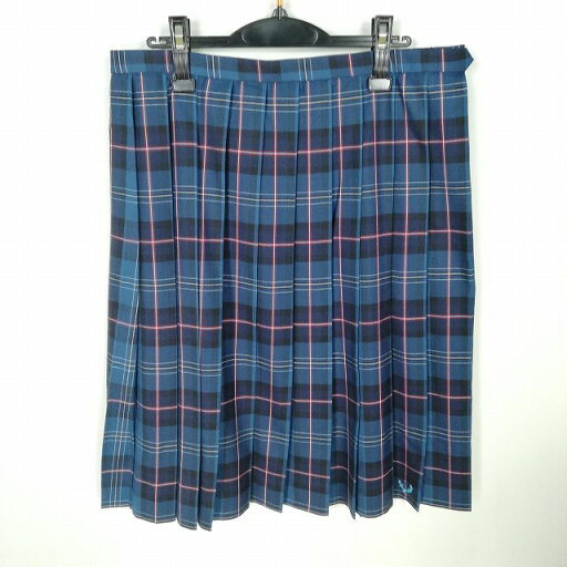 スクールスカート 大きいサイズ 冬物 w80-丈65 チェック 中学 高校 プリーツ 学生服 制服 女子 中古 HK9450 スクールスカート 大きいサイズ 冬物 w80-丈65 チェック 中学 高校 プリーツ 学生服 制服 女子 中古 HK9450