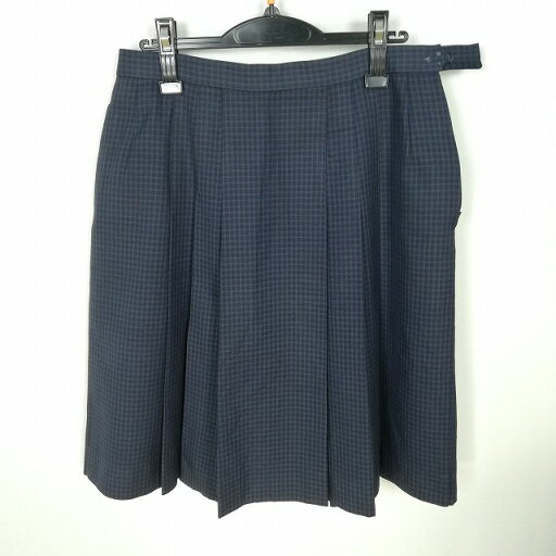 スクールスカート 大きいサイズ 冬物 w80-丈60 チェック 中学 高校 プリーツ 学生服 制服 女子 中古 HK9455 スクールスカート 大きいサイズ 冬物 w80-丈60 チェック 中学 高校 プリーツ 学生服 制服 女子 中古 HK9455