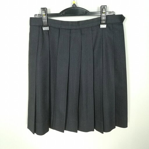 スクールスカート 冬物 w69-丈53 ストライプ 中学 高校 プリーツ 学生服 制服 女子 中古 HK9484 スクールスカート 冬物 w69-丈53 ストライプ 中学 高校 プリーツ 学生服 制服 女子 中古 HK9484