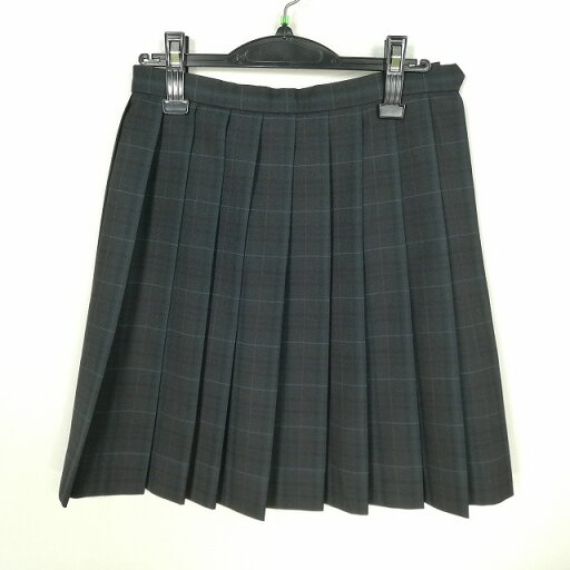 スクールスカート 冬物 w66-丈50 チェック 中学 高校 プリーツ 学生服 制服 女子 中古 HK9493 スクールスカート 冬物 w66-丈50 チェック 中学 高校 プリーツ 学生服 制服 女子 中古 HK9493