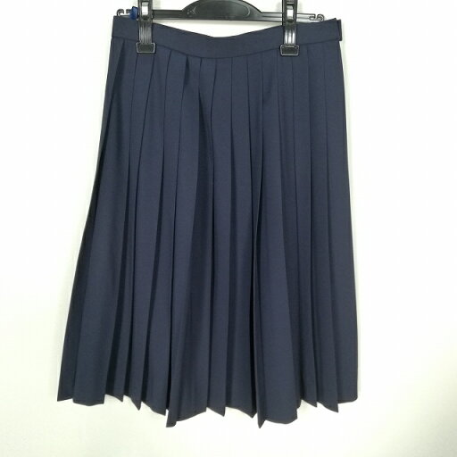スクールスカート 冬物 w69-丈64 紺 中学 高校 プリーツ 学生服 制服 女子 中古 HK9494 スクールスカート 冬物 w69-丈64 紺 中学 高校 プリーツ 学生服 制服 女子 中古 HK9494
