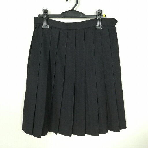 スクールスカート 冬物 w69-丈56 紺 中学 高校 プリーツ 学生服 制服 女子 中古 HK9495 スクールスカート 冬物 w69-丈56 紺 中学 高校 プリーツ 学生服 制服 女子 中古 HK9495