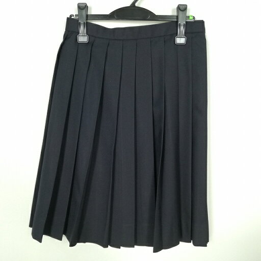 スクールスカート 冬物 w66-丈61 紺 中学 高校 プリーツ 学生服 制服 女子 中古 HK9499 スクールスカート 冬物 w66-丈61 紺 中学 高校 プリーツ 学生服 制服 女子 中古 HK9499