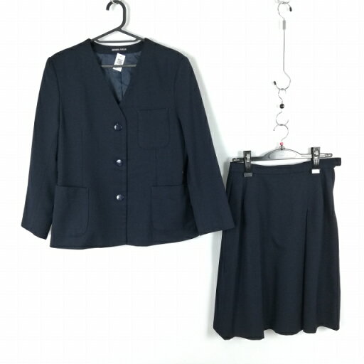 イートン スカート 上下2点セット 冬物 女子 学生服 中学 高校 紺 制服 中古 ランクC NA1723 イートン スカート 上下2点セット 冬物 女子 学生服 中学 高校 紺 制服 中古 ランクC NA1723