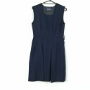 ジャンパースカート バスト86 ウエスト72 冬物 女子 学生服 中学 高校 紺 制服 中古 ランクC EY0467