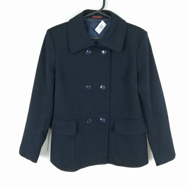 ジャケット 上着 冬物 女子 学生服 中学 高校 紺 制服 中古 ランク NA7980