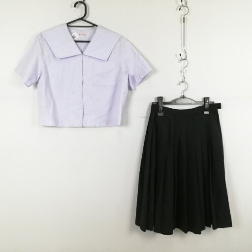 セーラー服 スカート 上下2点セット カンコー 夏物 女子 学生服 中学 高校 白 制服 中古 ランクC EY1642 セーラー服 スカート 上下2点セット カンコー 夏物 女子 学生服 中学 高校 白 制服 中古 ランクC EY1642