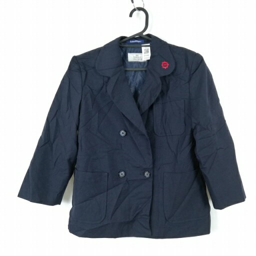 ブレザー 上着 150A 冬物 女子 学生服 中学 高校 紺 制服 中古 ランクC EY1652 ブレザー 上着 150A 冬物 女子 学生服 中学 高校 紺 制服 中古 ランクC EY1652