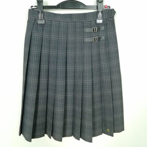スクールスカート 冬物 w63-丈56 チェック 中学 高校 プリーツ 学生服 制服 女子 中古 HK5974 スクールスカート 冬物 w63-丈56 チェック 中学 高校 プリーツ 学生服 制服 女子 中古 HK5974