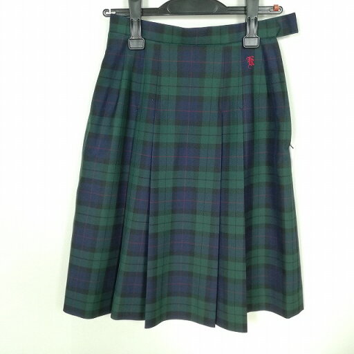 スクールスカート 冬物 w60-丈57 チェック 中学 高校 プリーツ 学生服 制服 女子 中古 HK8368 スクールスカート 冬物 w60-丈57 チェック 中学 高校 プリーツ 学生服 制服 女子 中古 HK8368