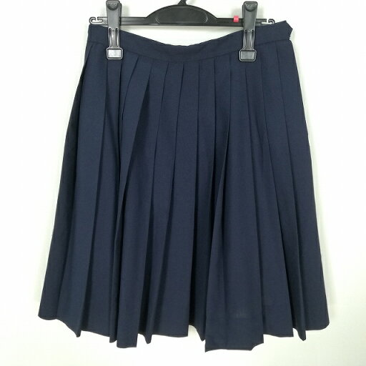 スクールスカート 夏物 w63-丈55 紺 中学 高校 プリーツ 学生服 制服 女子 中古 HK8756 スクールスカート 夏物 w63-丈55 紺 中学 高校 プリーツ 学生服 制服 女子 中古 HK8756