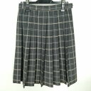 スクールスカート 夏物 w69-丈59 チェック 中学 高校 プリーツ 学生服 制服 女子 中古 HK8771