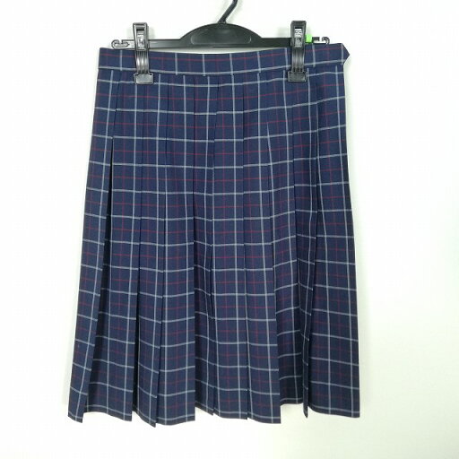 スクールスカート 夏物 w66-丈59 チェック 中学 高校 プリーツ 学生服 制服 女子 中古 HK5996 スクールスカート 夏物 w66-丈59 チェック 中学 高校 プリーツ 学生服 制服 女子 中古 HK5996