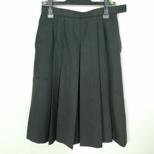 スクールスカート 冬物 w66-丈65 ストライプ 中学 高校 プリーツ 学生服 制服 女子 中古 HK6046 スクールスカート 冬物 w66-丈65 ストライプ 中学 高校 プリーツ 学生服 制服 女子 中古 HK6046