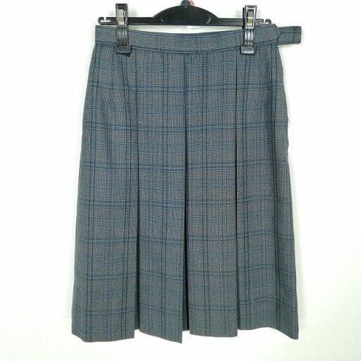 スクールスカート 冬物 w66-丈62 チェック 中学 高校 プリーツ 学生服 制服 女子 中古 HK6052 スクールスカート 冬物 w66-丈62 チェック 中学 高校 プリーツ 学生服 制服 女子 中古 HK6052