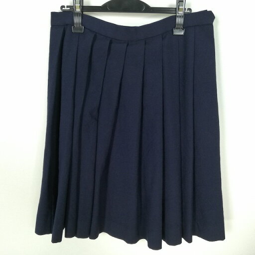 スクールスカート 大きいサイズ 冬物 w75-丈58 紺 中学 高校 プリーツ 学生服 制服 女子 中古 HK8463 スクールスカート 大きいサイズ 冬物 w75-丈58 紺 中学 高校 プリーツ 学生服 制服 女子 中古 HK8463