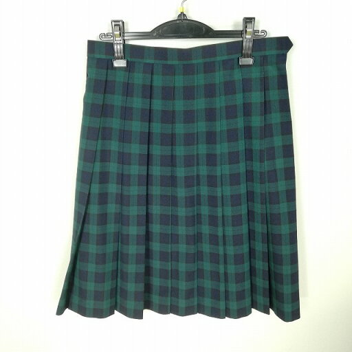 スクールスカート 夏物 w69-丈61 チェック 岡山笠岡商業高校 プリーツ 学生服 制服 女子 中古 HK8783 スクールスカート 夏物 w69-丈61 チェック 岡山笠岡商業高校 プリーツ 学生服 制服 女子 中古 HK8783