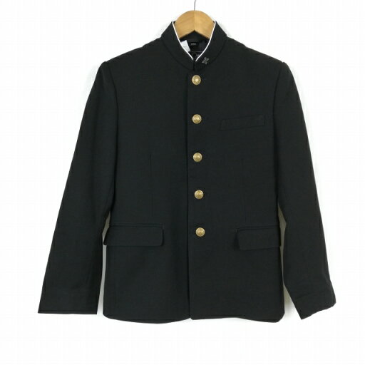 学生服 学ラン 155A 男子 上着 丸洗い可 標準型学生服 ラウンドカラー カシドス 黒 中古 ランクC a3 JJ6741 学生服 学ラン 155A 男子 上着 丸洗い可 標準型学生服 ラウンドカラー カシドス 黒 中古 ランクC a3 JJ6741
