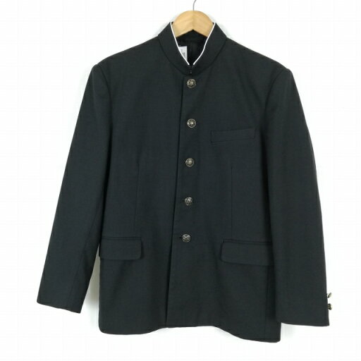 学生服 学ラン 約170A 男子 上着 ウール混 学校指定制服 ラウンドカラー サージ 黒 中古 ランクC a3 JJ6750 学生服 学ラン 約170A 男子 上着 ウール混 学校指定制服 ラウンドカラー サージ 黒 中古 ランクC a3 JJ6750