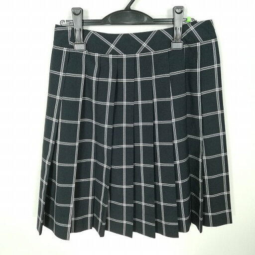 スクールスカート 夏物 w66-丈57 チェック 中学 高校 森英恵 プリーツ 学生服 制服 女子 中古 HK8806 スクールスカート 夏物 w66-丈57 チェック 中学 高校 森英恵 プリーツ 学生服 制服 女子 中古 HK8806