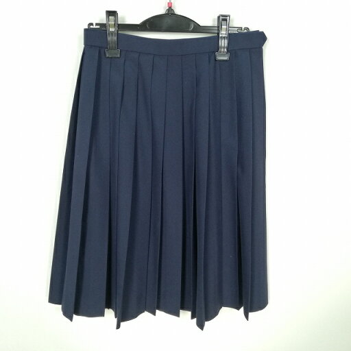スクールスカート 夏物 w63-丈60 紺 中学 高校 プリーツ 学生服 制服 女子 中古 HK9544 スクールスカート 夏物 w63-丈60 紺 中学 高校 プリーツ 学生服 制服 女子 中古 HK9544