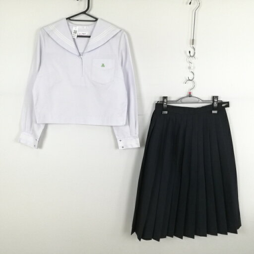 セーラー服 スカート 上下2点セット 中間服 白3本線 女子 学生服 兵庫姫路東高校 白 制服 中古 ランクC NA0531 セーラー服 スカート 上下2点セット 中間服 白3本線 女子 学生服 兵庫姫路東高校 白 制服 中古 ランクC NA0531