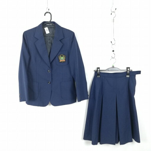 ブレザー スカート 上下2点セット 165A 冬物 女子 学生服 東京ひばりが丘中学 紺 制服 中古 ランクB EY1804 ブレザー スカート 上下2点セット 165A 冬物 女子 学生服 東京ひばりが丘中学 紺 制服 中古 ランクB EY1804