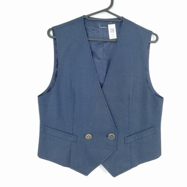 ベスト 上着 冬物 女子 学生服 埼玉向原中学 制服 中古 ランクB EY6662
