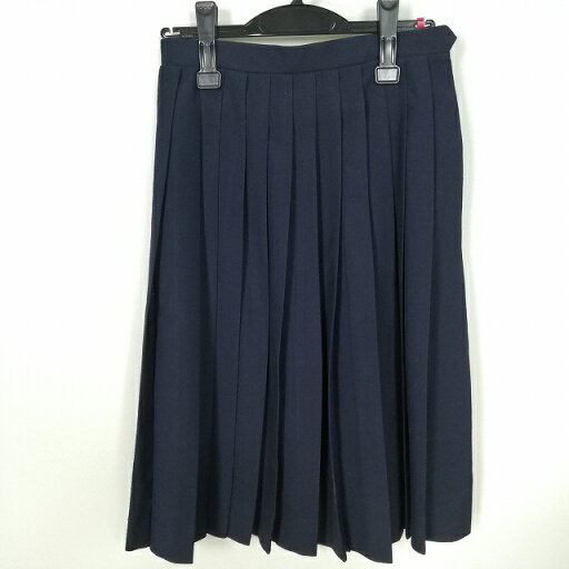 スクールスカート 冬物 w63-丈65 紺 中学 高校 プリーツ 学生服 制服 女子 中古 HK2585 スクールスカート 冬物 w63-丈65 紺 中学 高校 プリーツ 学生服 制服 女子 中古 HK2585